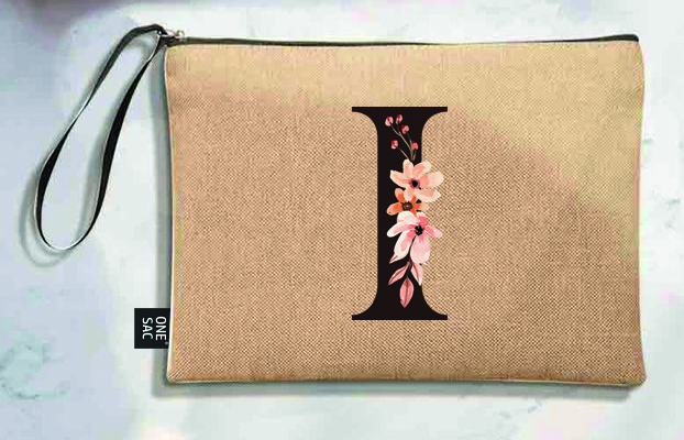 Bolso de mano letra i una pieza (diseño variado) (25×18×1 )